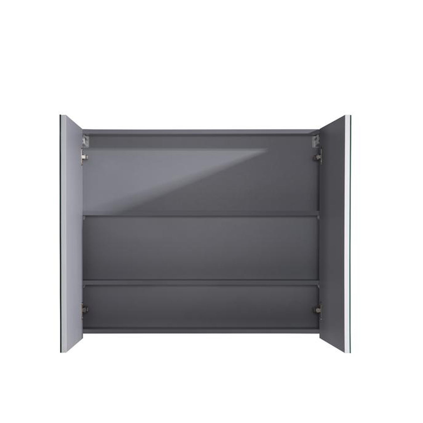 MELA - PORTER 900 Gloss White Mirror Cabinet with Doors