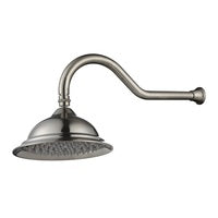 Modern National - Bordeaux Shower Arm with Shower Head Brushed Nickel
