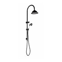 Modern National - Bordeaux Twin Combo Shower Set with Rail Black