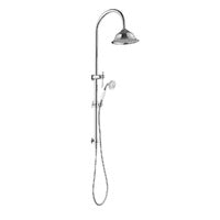 Modern National - Bordeaux Twin Combo Shower Set with Rail Brushed Nickel