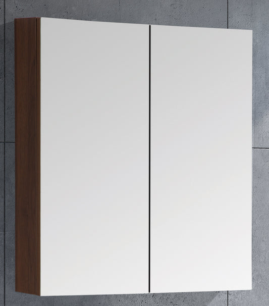 MELA - PORTER 750 Walnut Mirror Cabinet with Doors