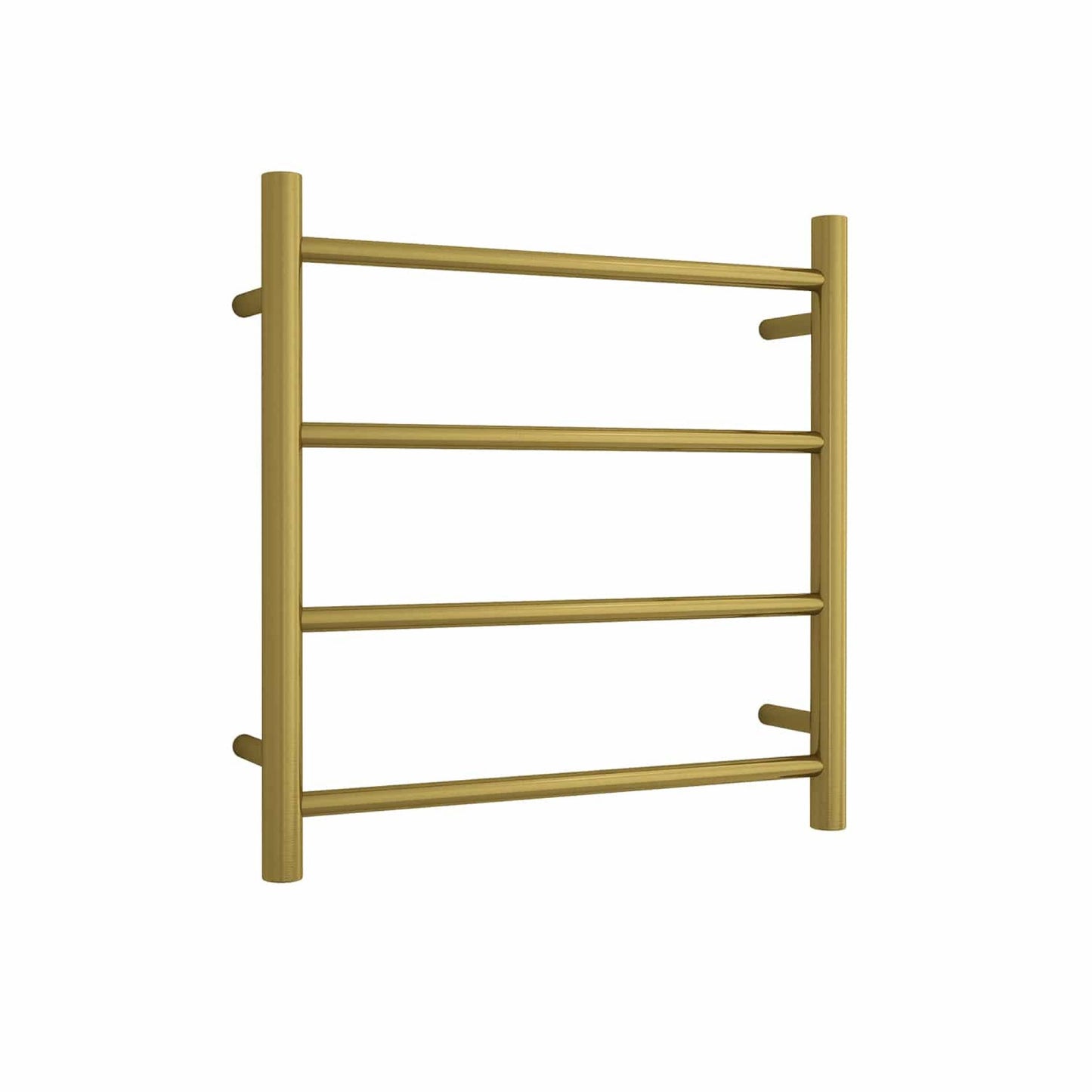 THERMORAIL - SR25MBG Brushed Gold Round Ladder Heated Towel Rail