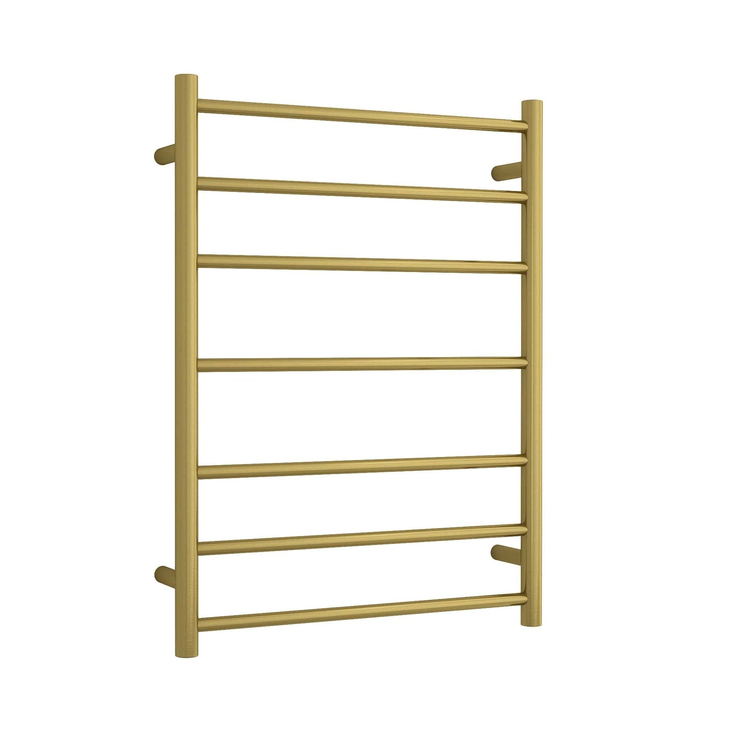 THERMORAIL - SR44MBG Brushed Gold Round Ladder Heated Towel Rail