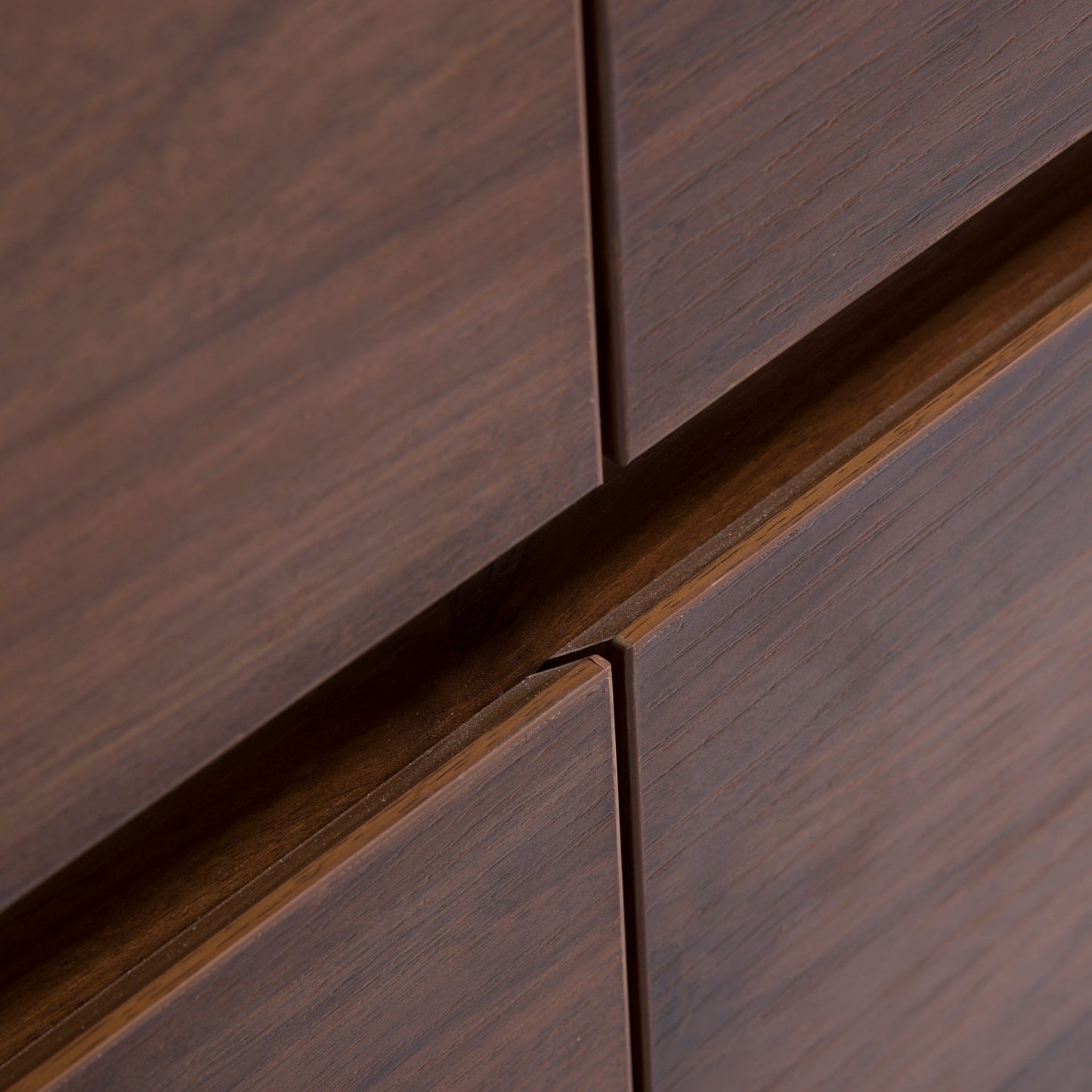 MELA - CLARK 1200 Walnut Wall Hung Vanity with 4 Drawers