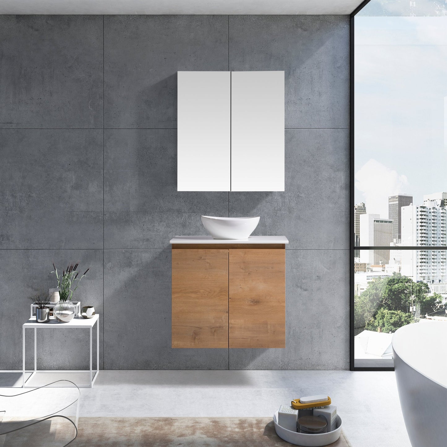MELA - CLARK 750 Snafell Wall Hung Vanity with 2 Doors