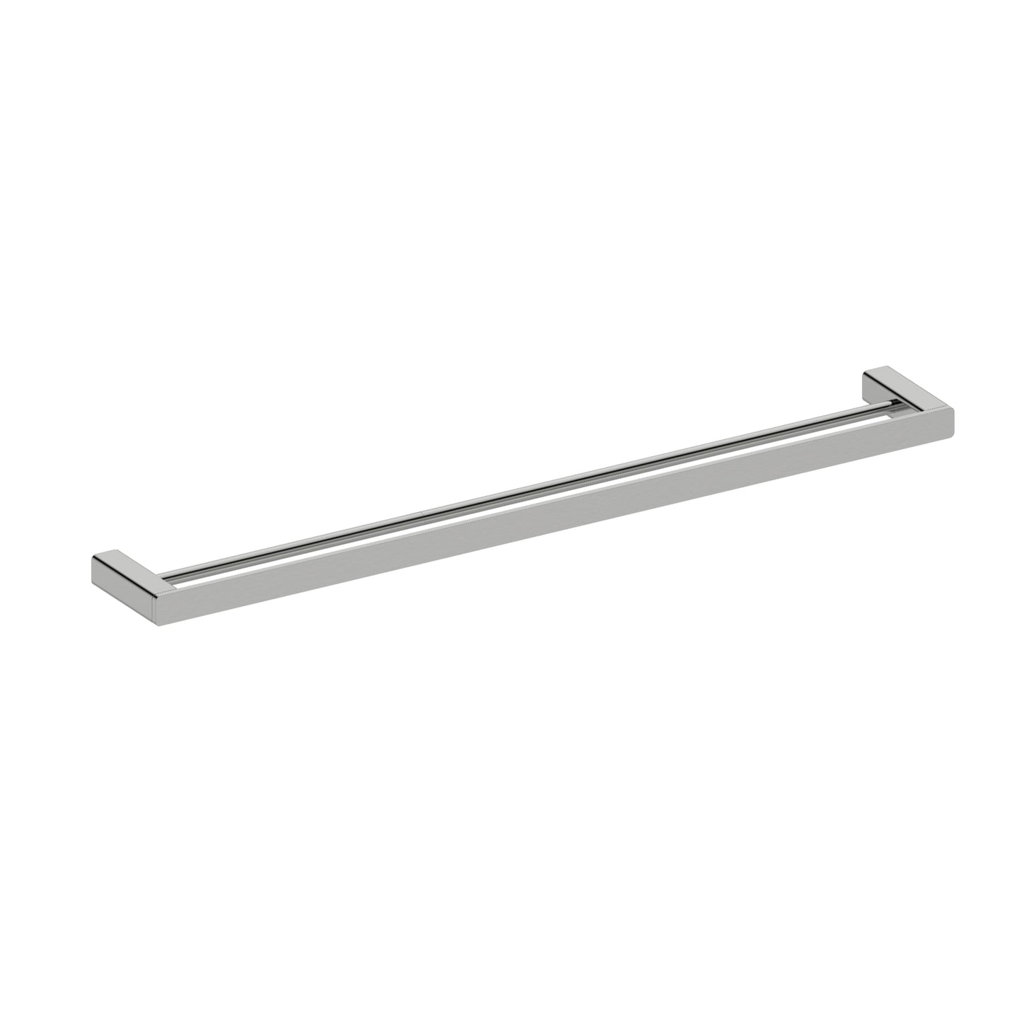 MELA - FLOVA 600 Double Towel Rail Brushed Nickel