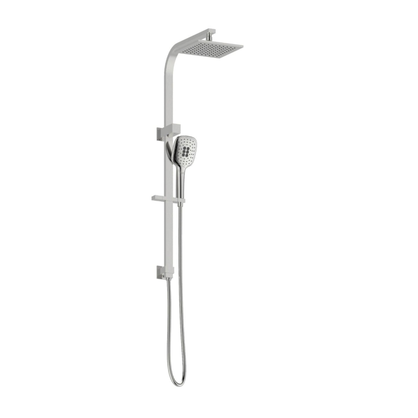 MELA - FLOVA Twin Combo Shower Set with Rail Brushed Nickel