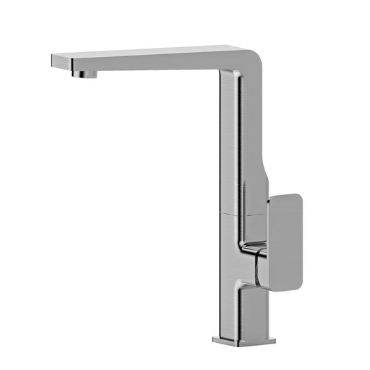 MELA - FLOVA Gooseneck Kitchen Mixer Brushed Nickel