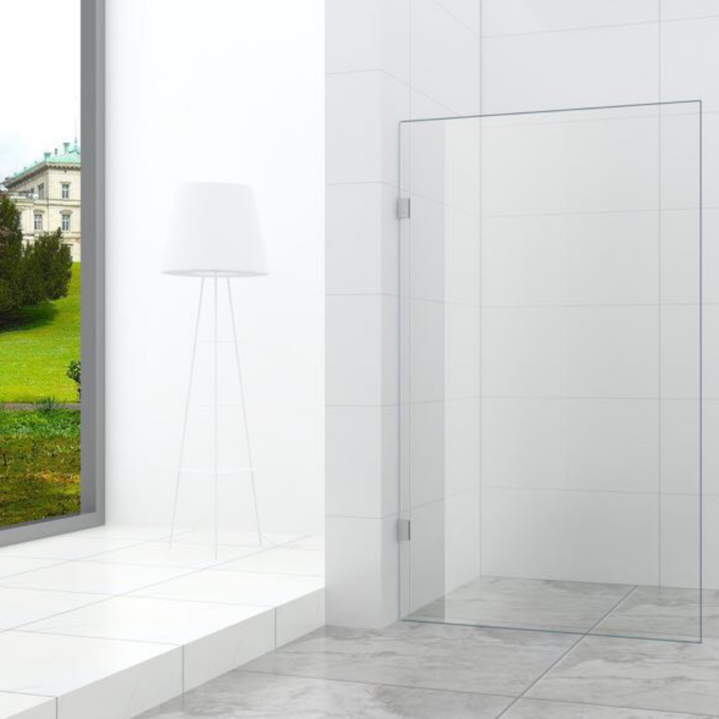 MELA - MORRIS 995mm Frameless Shower Panel