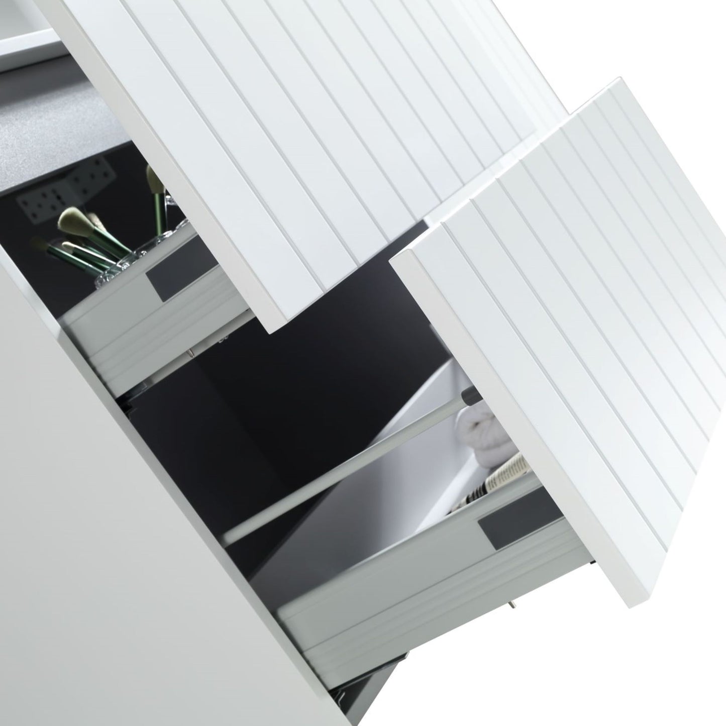 MELA - PASTEL 900 Matt White Wall Hung Vanity with Drawers