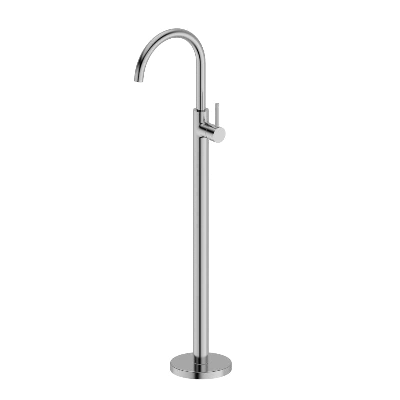 MELA - RONDO/PALCO Free Standing Bath Spout and Mixer Brushed Nickel
