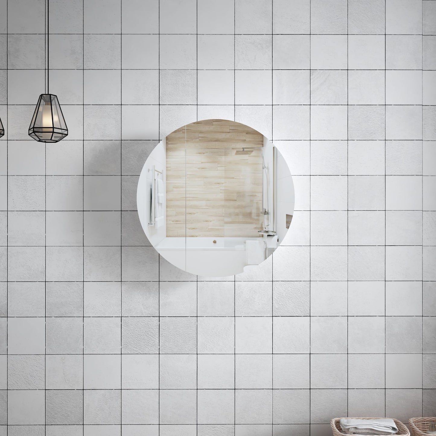 MELA - SURI 800 Round Mirror Cabinet