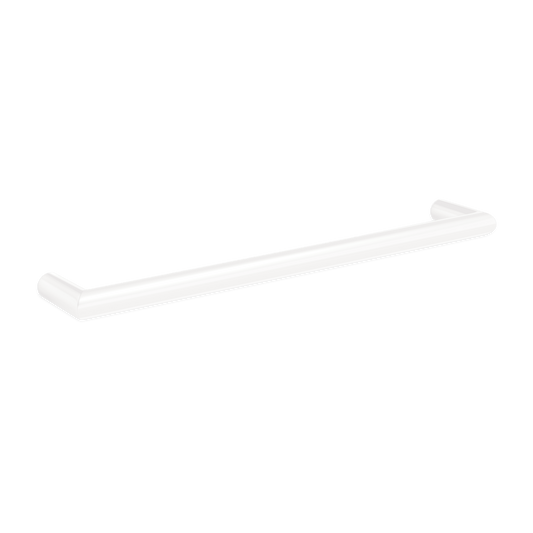 THERMORAIL - DSR6W Satin White Round Single Bar Heated Towel Rail