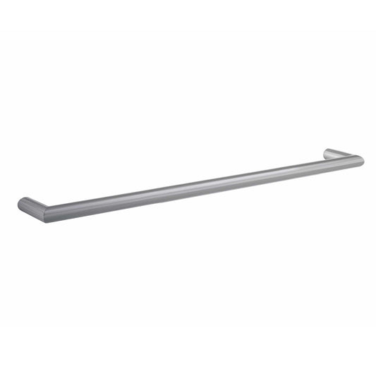 THERMORAIL - DSR8BR Brushed Round Single Bar Heated Towel Rail
