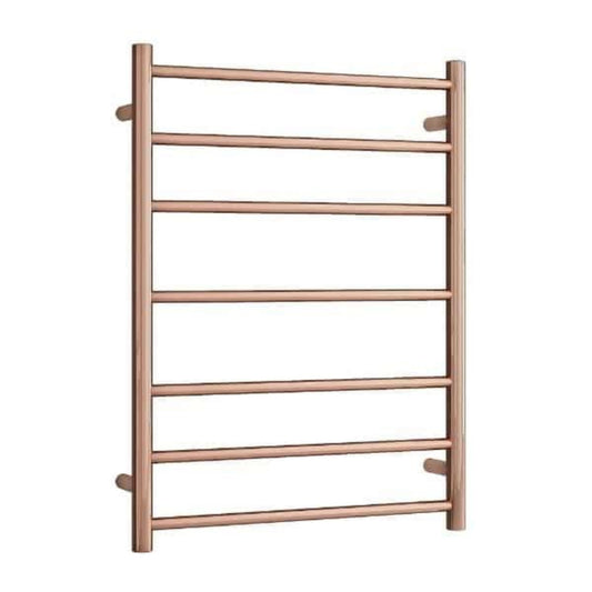 THERMORAIL - SR44MRG Polished Rose Gold Round Heated Ladder Rail