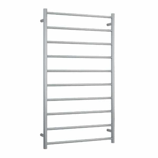 THERMORAIL - SRB69M Brushed Straight Round Ladder Heated Towel Rail