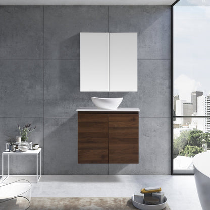 MELA - CLARK 750 Walnut Wall Hung Vanity with 2 DoorsVanities – available at Bathroom City Perth