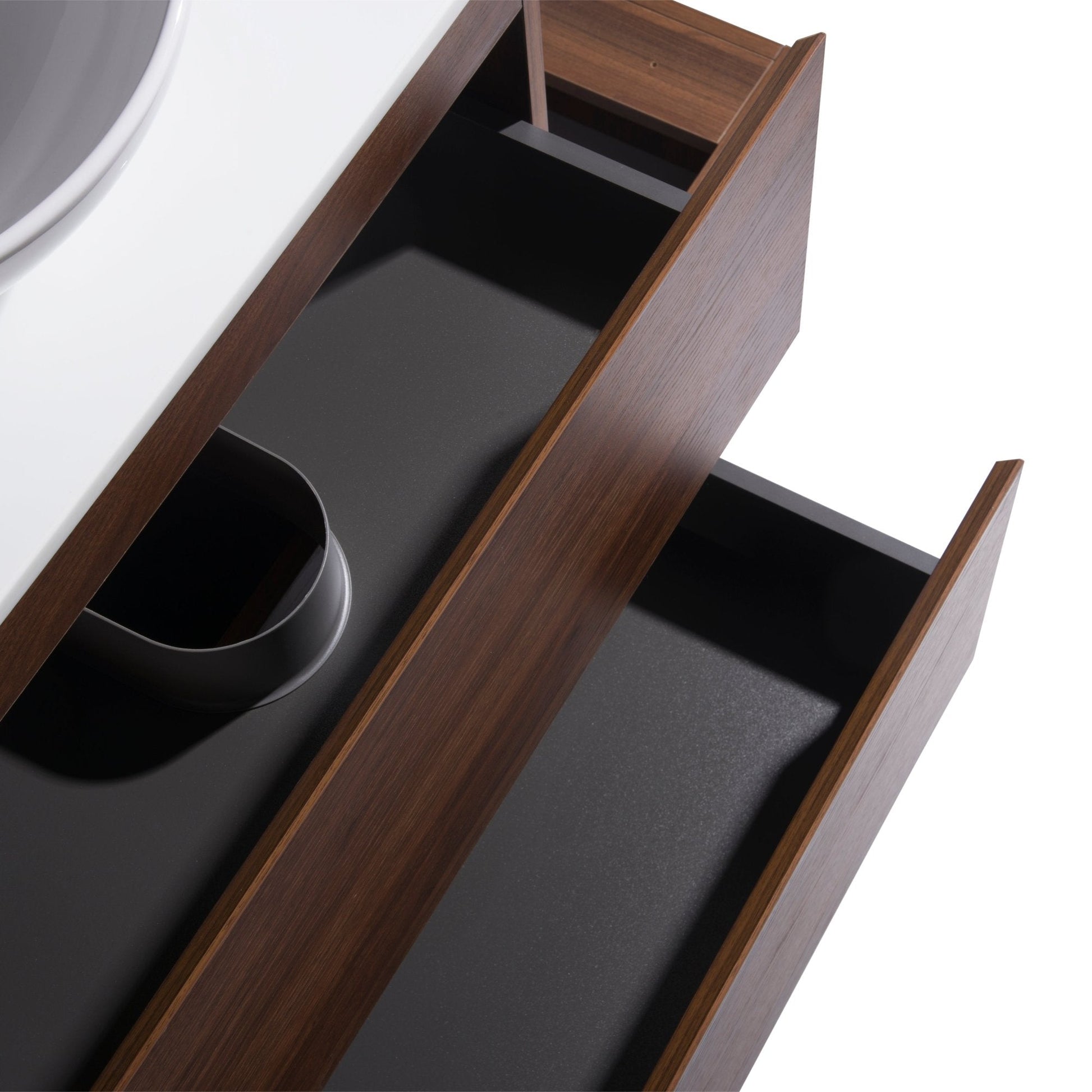 MELA - CLARK 750 Walnut Wall Hung Vanity with 2 DrawersVanities – available at Bathroom City Perth