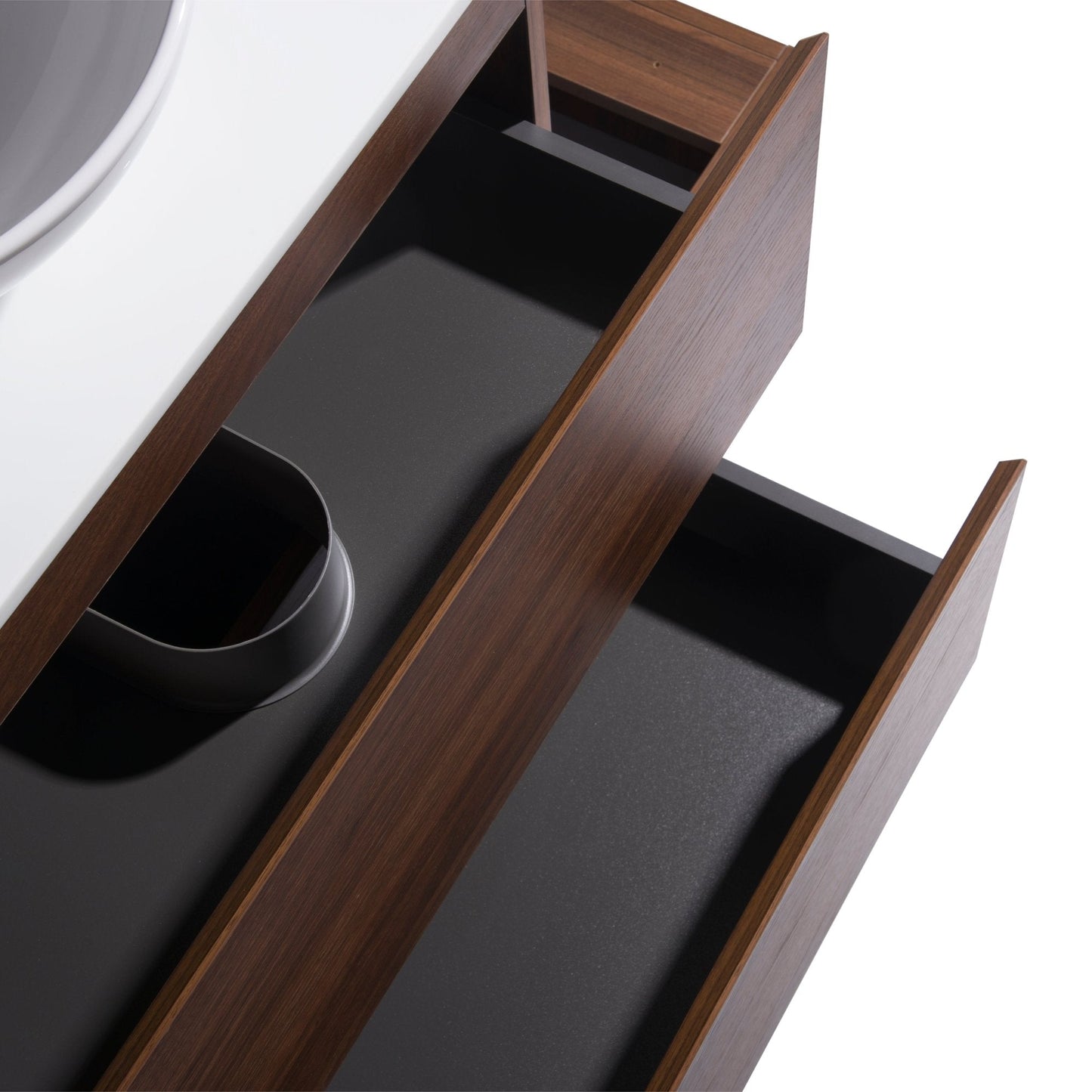 MELA - CLARK 900 Walnut Wall Hung Vanity with 2 DrawersVanities – available at Bathroom City Perth