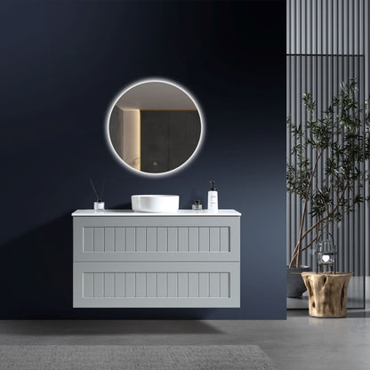 MELA - HAMPTON 1200 Matt Grey Wall Hung Vanity with DrawersVanities – available at Bathroom City Perth