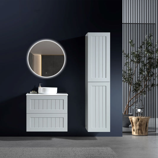 MELA - HAMPTON 750 Matt Grey Wall Hung Vanity with DrawersVanities – available at Bathroom City Perth
