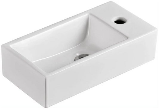 MELA - MOSES Left Wall Mounted BasinBasins – available at Bathroom City Perth