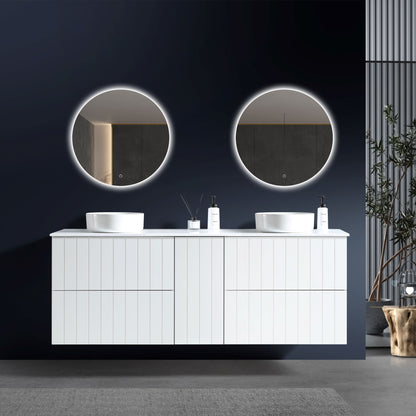 MELA - PASTEL 1500 Matt White Wall Hung Vanity with Door & 4 DrawersVanitiesMELABathroom City from Mela – available at Bathroom City Perth