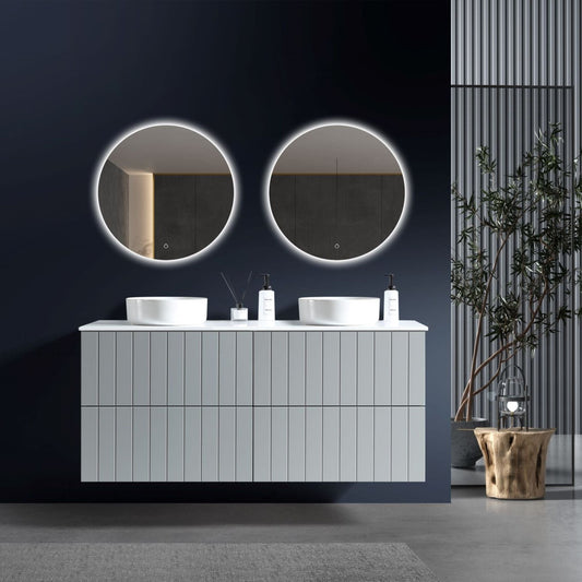 MELA - PASTEL 1800 Matt Grey Wall Hung Vanity with DrawersVanities – available at Bathroom City Perth
