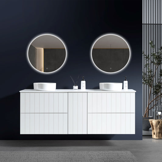 MELA - PASTEL 1800 Matt White Wall Hung Vanity with Door & 4 DrawersVanitiesMELABathroom City from Mela – available at Bathroom City Perth
