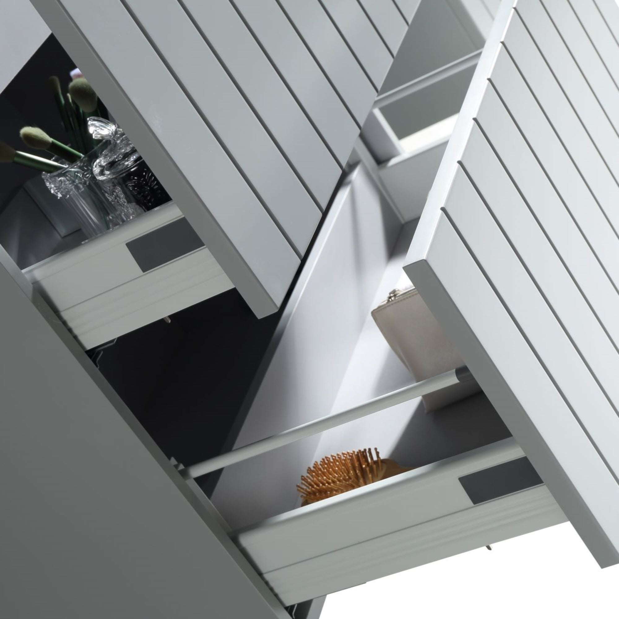 MELA - PASTEL 900 Matt Grey Wall Hung Vanity with DrawersVanities – available at Bathroom City Perth