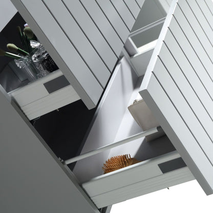 MELA - PASTEL 900 Matt Grey Wall Hung Vanity with DrawersVanities – available at Bathroom City Perth