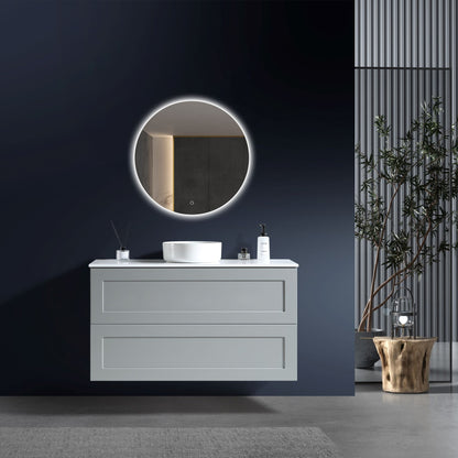 MELA - SHAKER 1200 Matt Grey Wall Hung Vanity with DrawersVanities – available at Bathroom City Perth