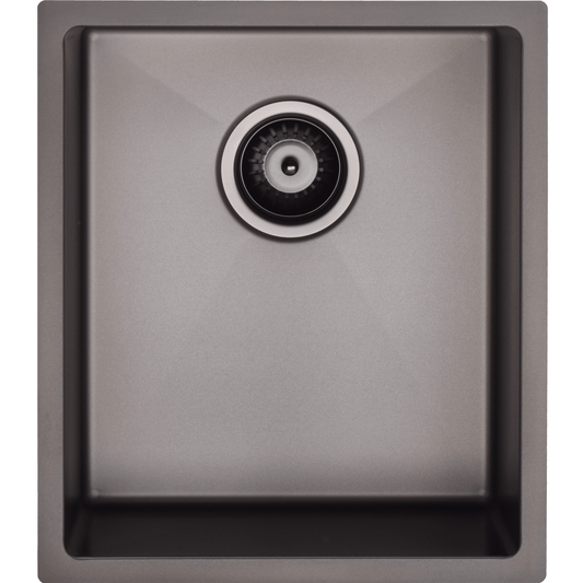 MELA - TRITON 380S Stainless Steel Sink BlackSink – available at Bathroom City Perth