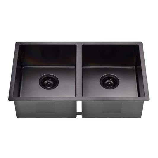 MELA - TRITON 770D Stainless Steel Sink BlackSink – available at Bathroom City Perth