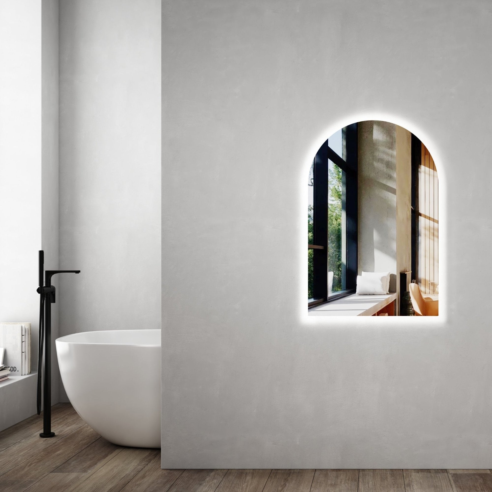 MELA - ZOE 600 LED Arch MirrorMirror – available at Bathroom City Perth