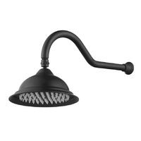 MODERN NATIONAL - BORDEAUX Shower Arm with Shower Head BlackTapware – available at Bathroom City Perth