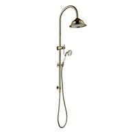 MODERN NATIONAL - BORDEAUX Twin Combo Shower Set with Rail Brushed BronzeTapware – available at Bathroom City Perth