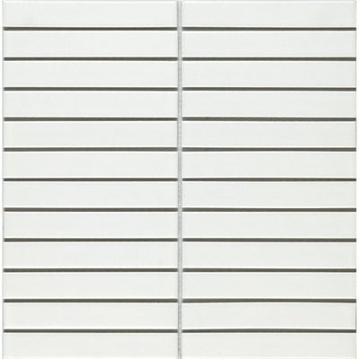 Porcelain Mosaic White MattTiles – available at Bathroom City Perth