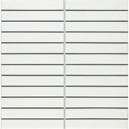 Porcelain Mosaic White MattTiles – available at Bathroom City Perth