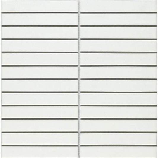Porcelain Mosaic White MattTiles – available at Bathroom City Perth