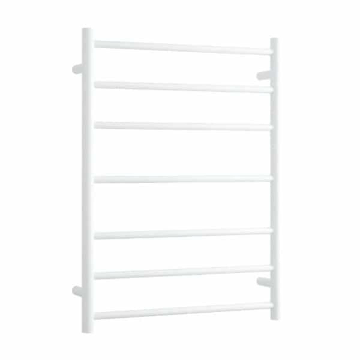THERMORAIL - BS44MW Satin White Round Ladder Heated Towel RailHeated Towel Rails – available at Bathroom City Perth