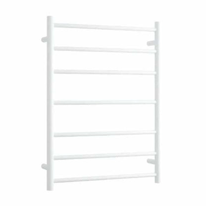 THERMORAIL - BS44MW Satin White Round Ladder Heated Towel RailHeated Towel Rails – available at Bathroom City Perth