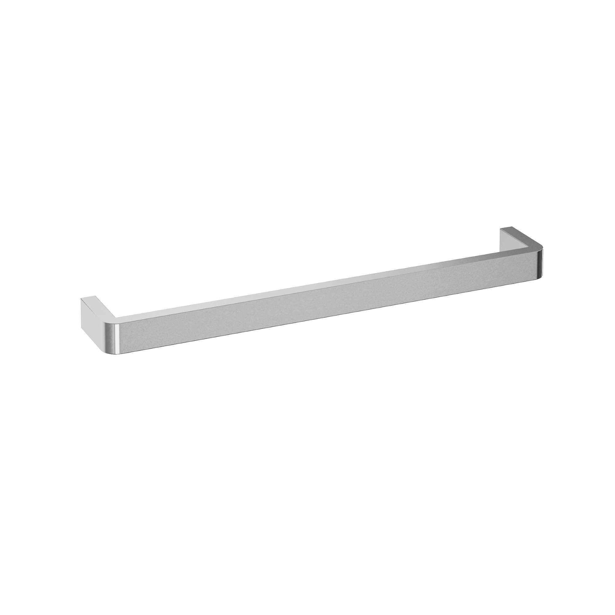 THERMORAIL - DSC6 Square Single Bar Polished Heated Rail with Curved CornersHeated Towel Rails – available at Bathroom City Perth