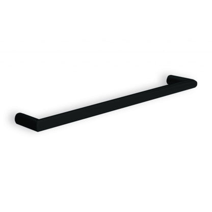THERMORAIL - DSR6B Matt Black Round Single Bar Heated Towel RailHeated Towel Rails – available at Bathroom City Perth