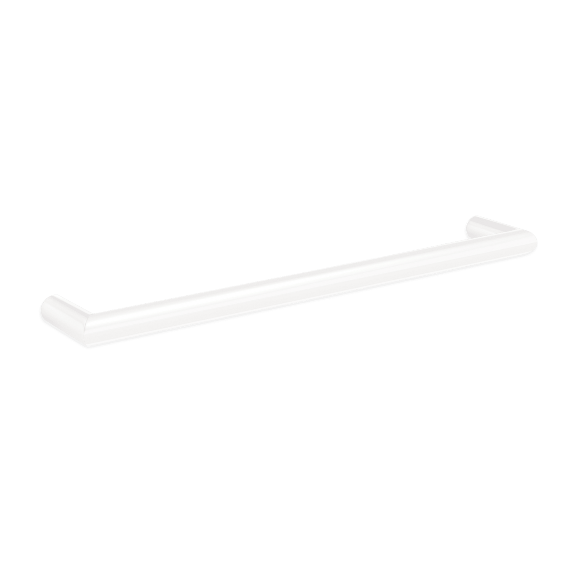 THERMORAIL - DSR6W Satin White Round Single Bar Heated Towel RailHeated Towel Rails – available at Bathroom City Perth