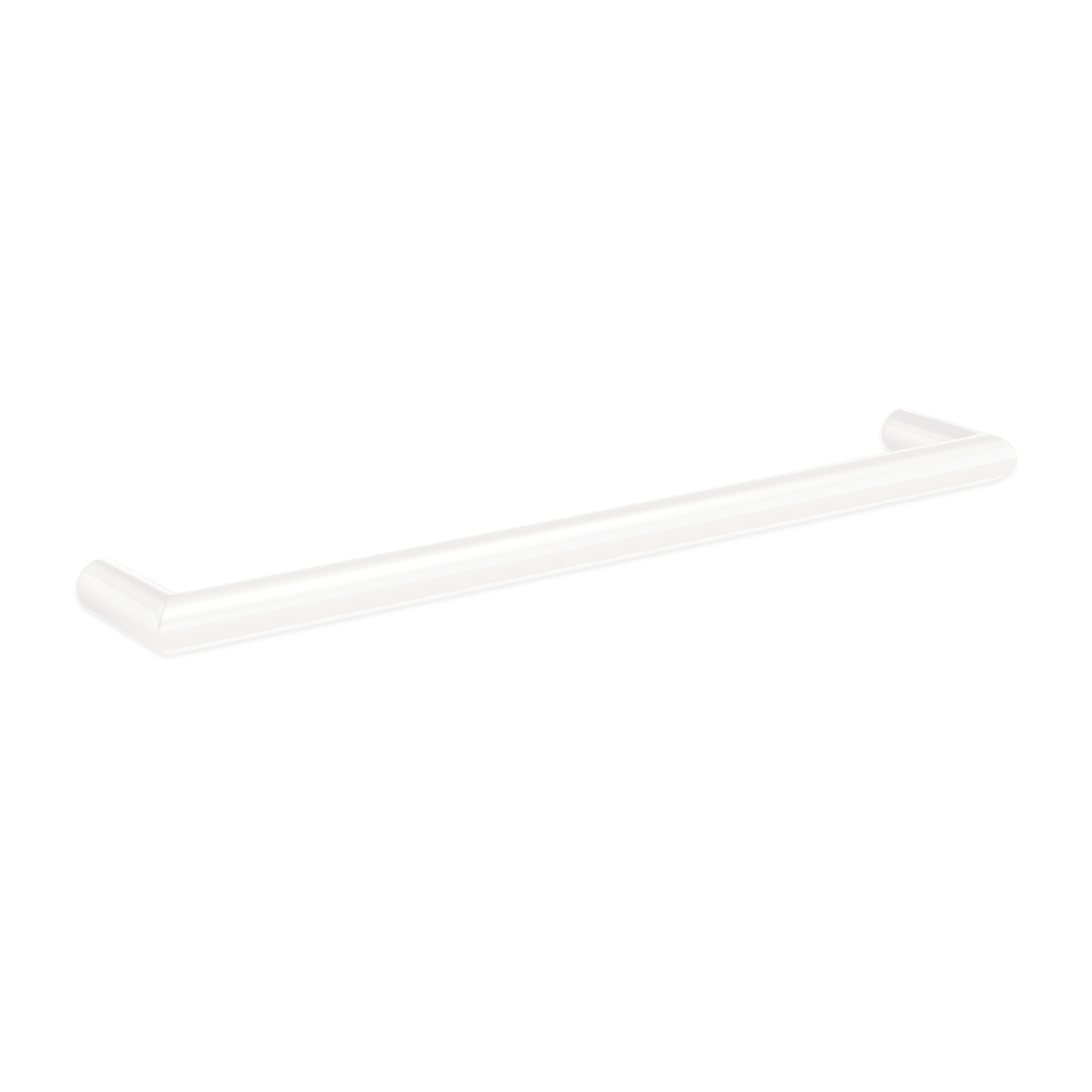 THERMORAIL - DSR6W Satin White Round Single Bar Heated Towel RailHeated Towel Rails – available at Bathroom City Perth