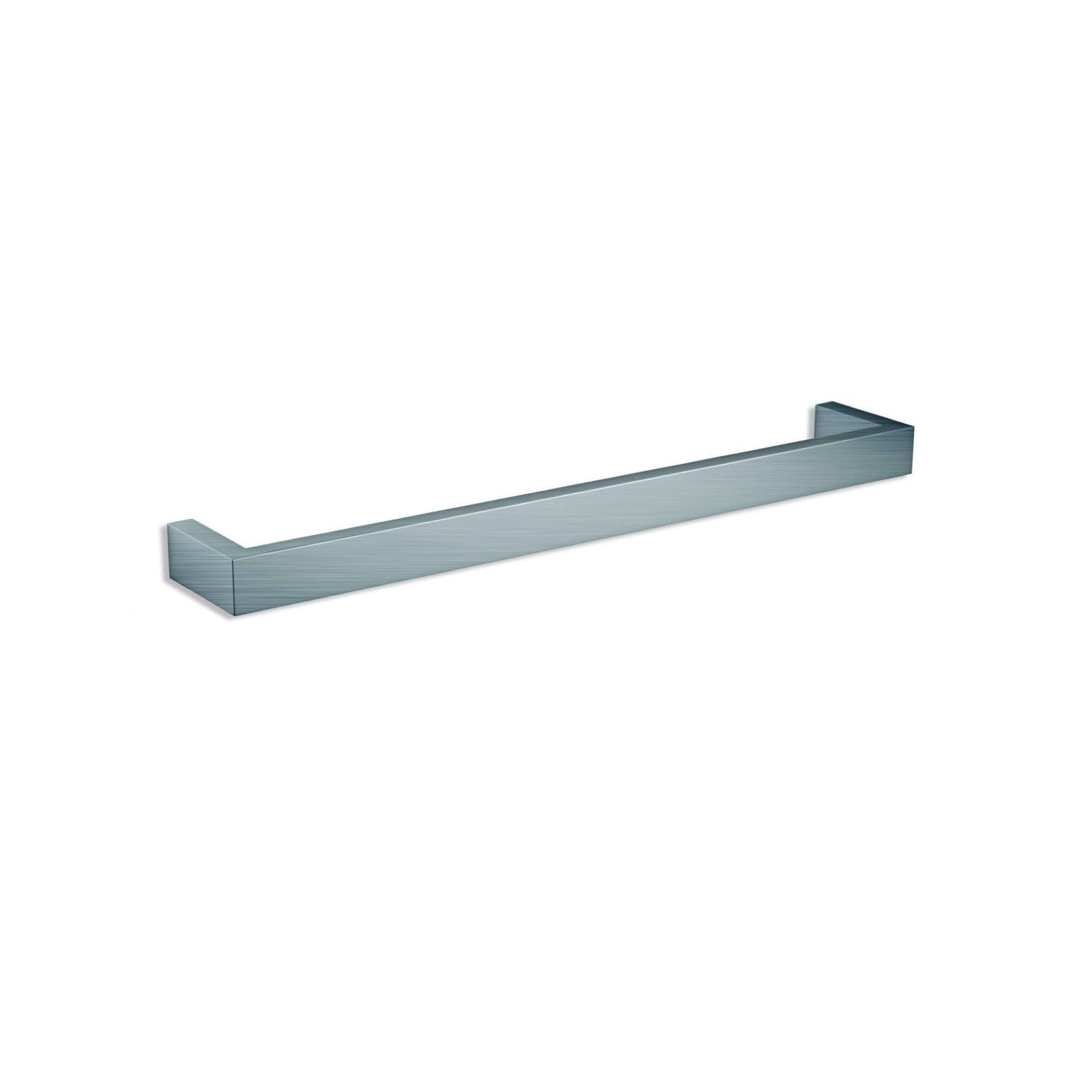 THERMORAIL - DSS6BR Brushed Square Single Bar Heated Towel RailHeated Towel Rails – available at Bathroom City Perth