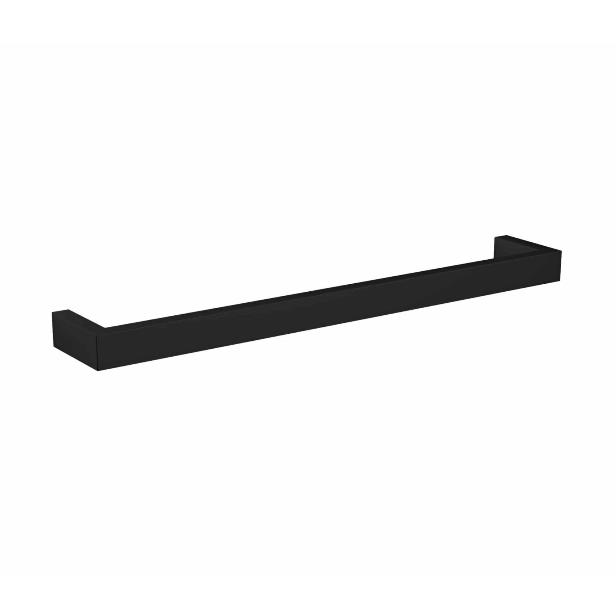 THERMORAIL - DSS8B Matt Black Square Single Bar Heated Towel RailHeated Towel Rails – available at Bathroom City Perth