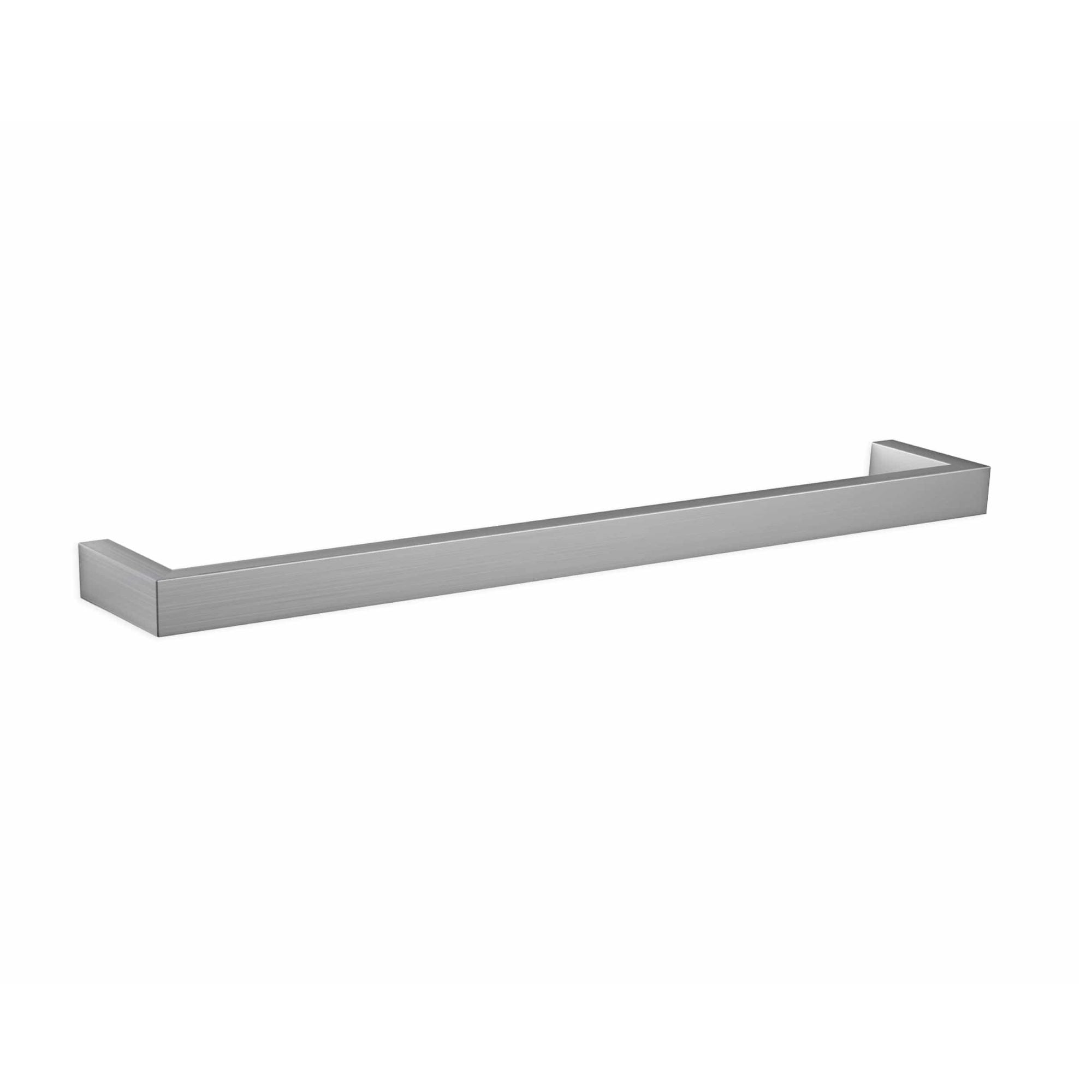 THERMORAIL - DSS8BR Brushed Square Single Bar Heated Towel RailHeated Towel Rails – available at Bathroom City Perth