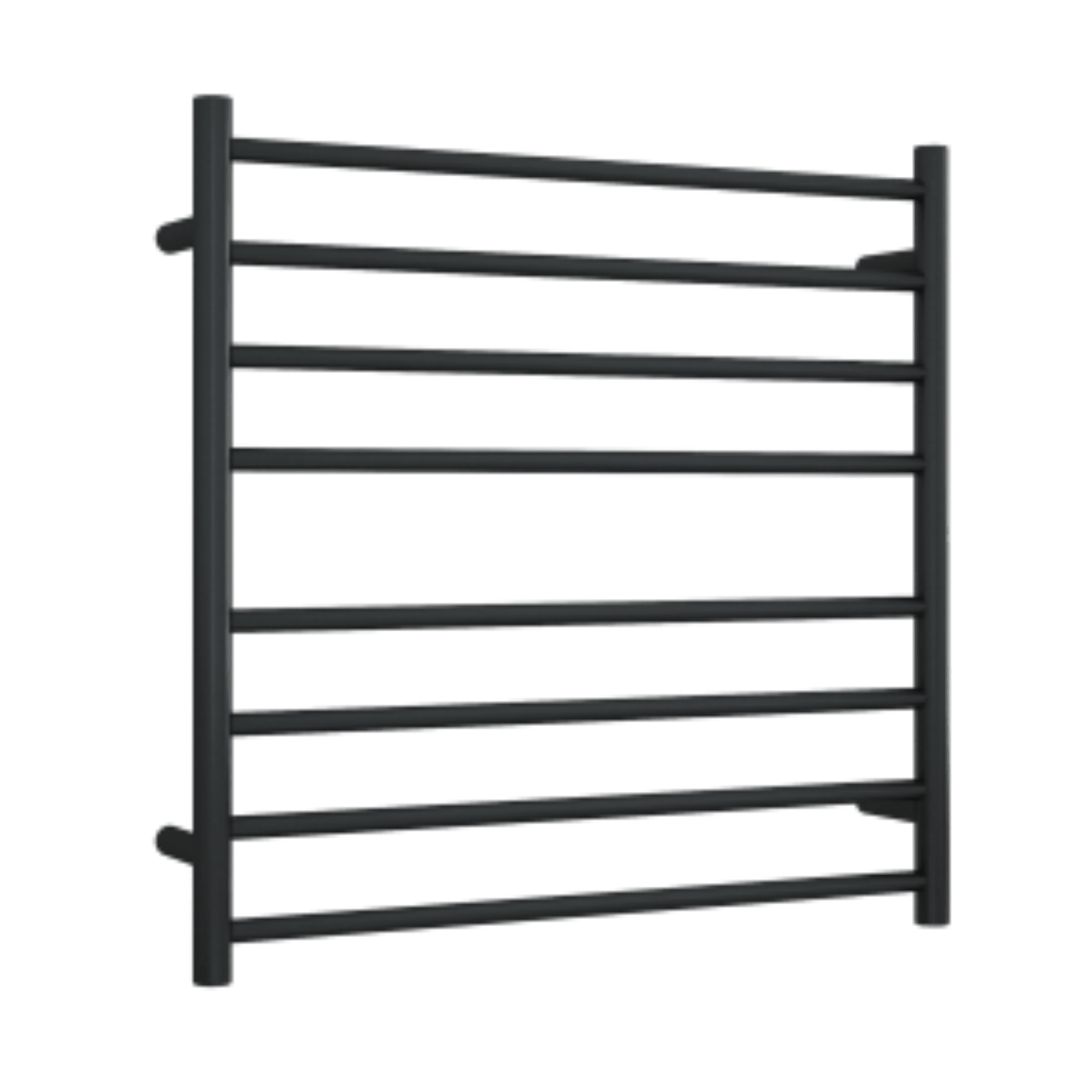 THERMORAIL - SR33MB Matt Black Round Ladder Heated Towel RailHeated Towel Rails – available at Bathroom City Perth